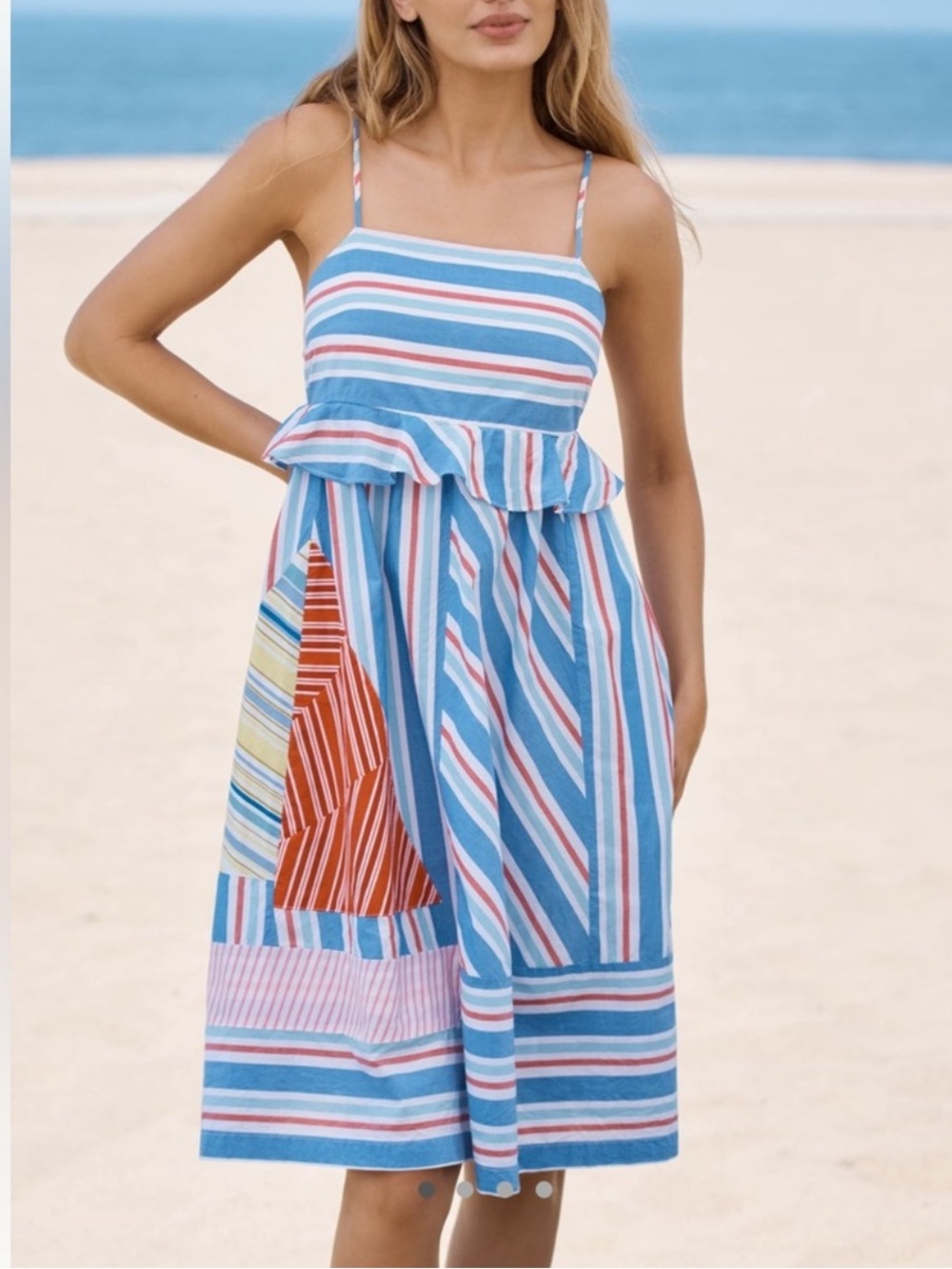 ANTHROPOLOGIE CELANDINE SLEEVELESS SQUARE NECK DRESS SIZE XS NWT